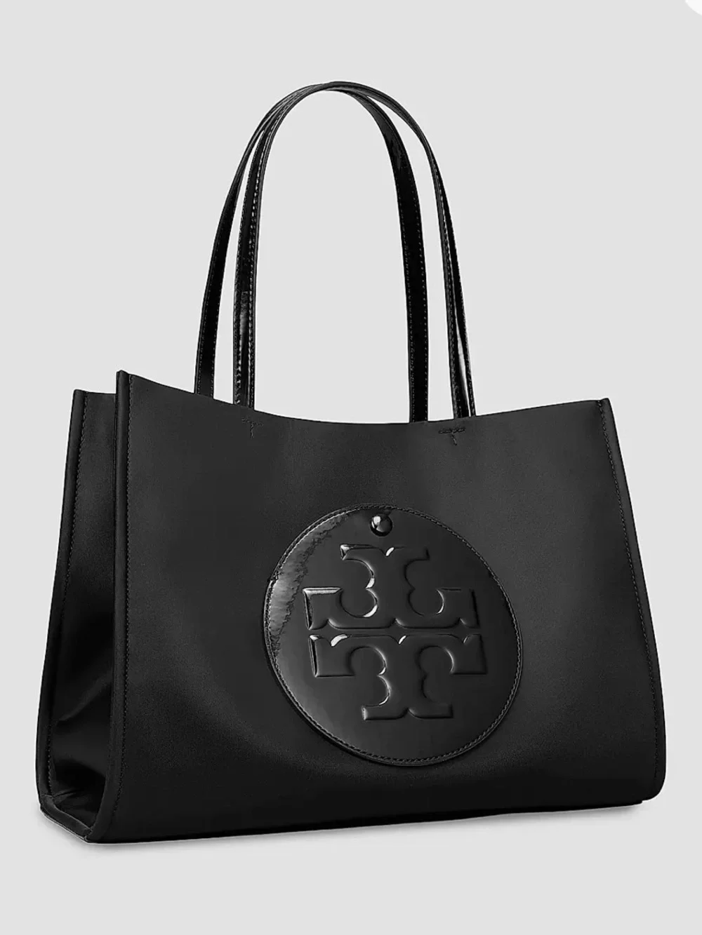 Tory Burch Black Logo Nylon Tote